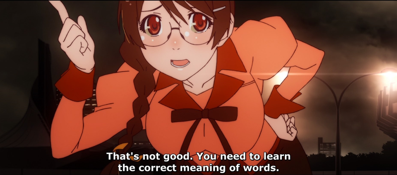 Tsubasa Hanekawa’s heaving bosoms are obviously present and correct, lovingly animated with convincing heft...